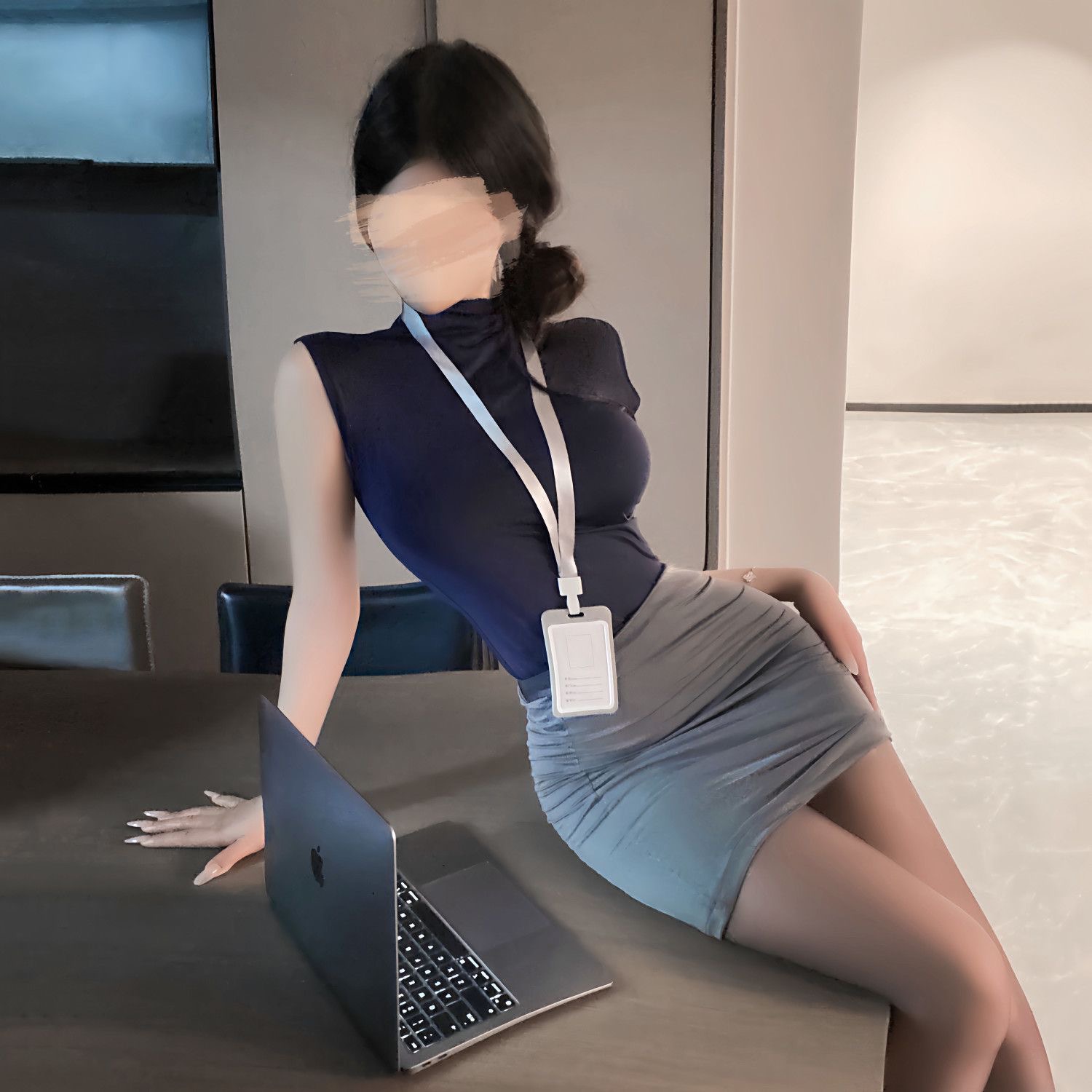 Sweet Skirts Set OL Sexy Pure  - Home Office For Two ulasan dan harga