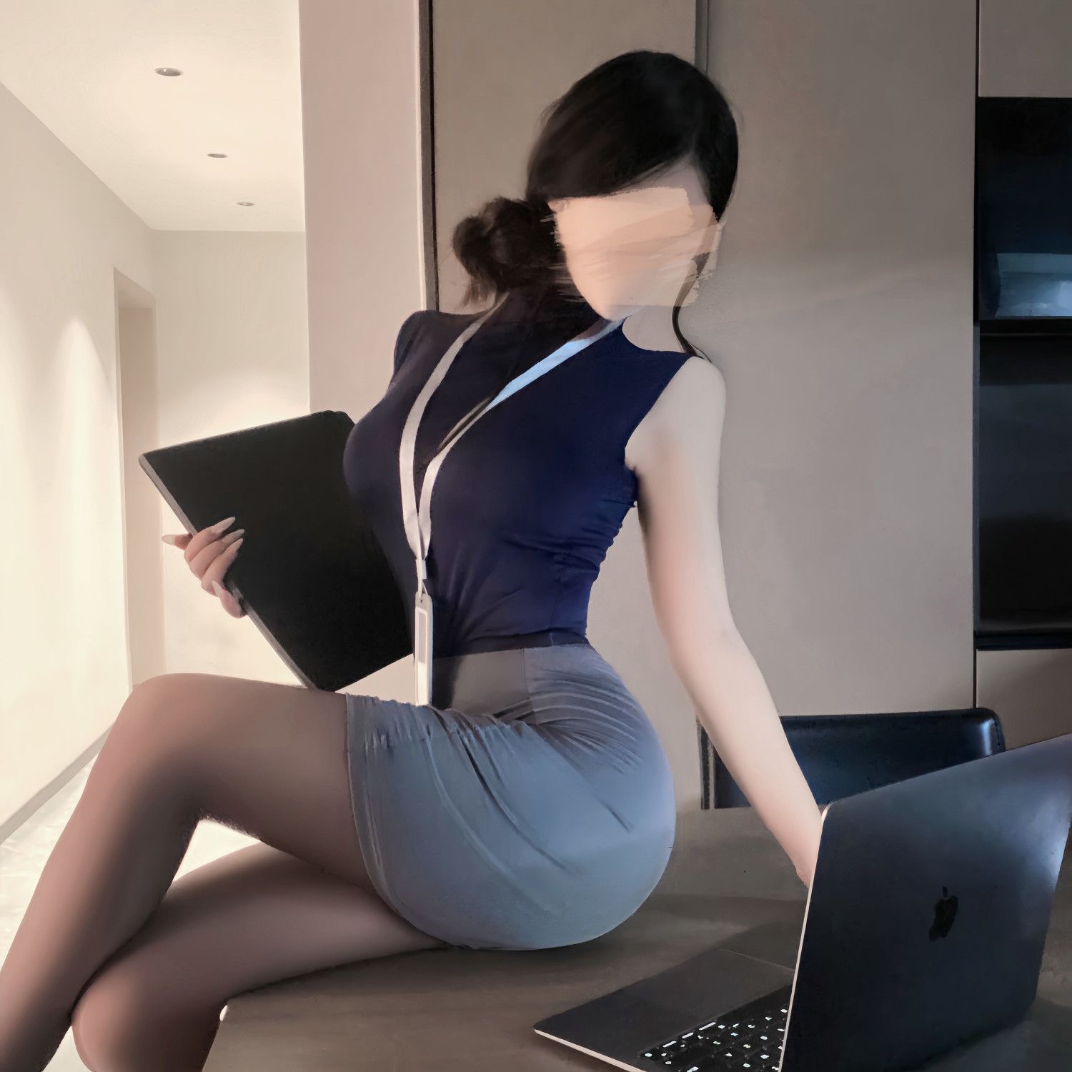 Sweet Skirts Set OL Sexy Pure  - Home Office For Two ulasan dan harga