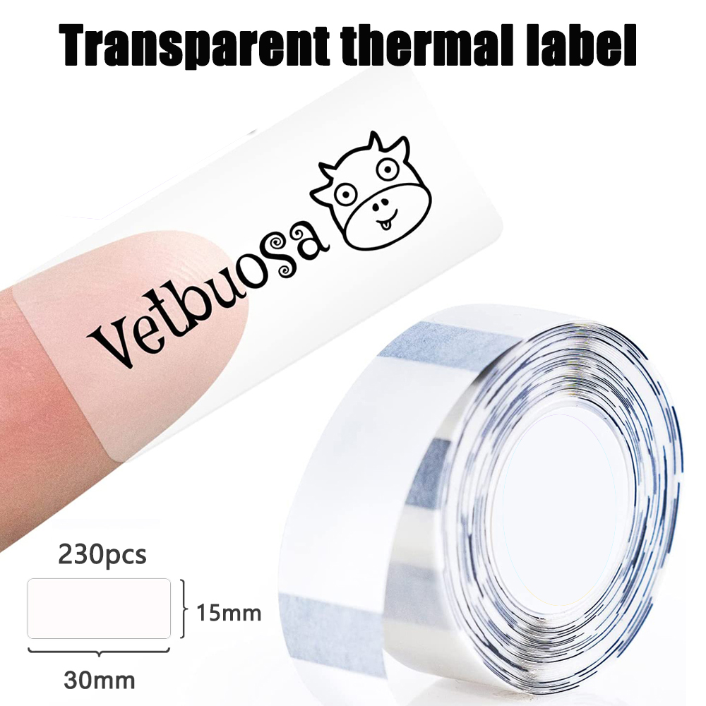 Transparent P15 Label Paper St - Label Maker Machine ulasan dan harga
