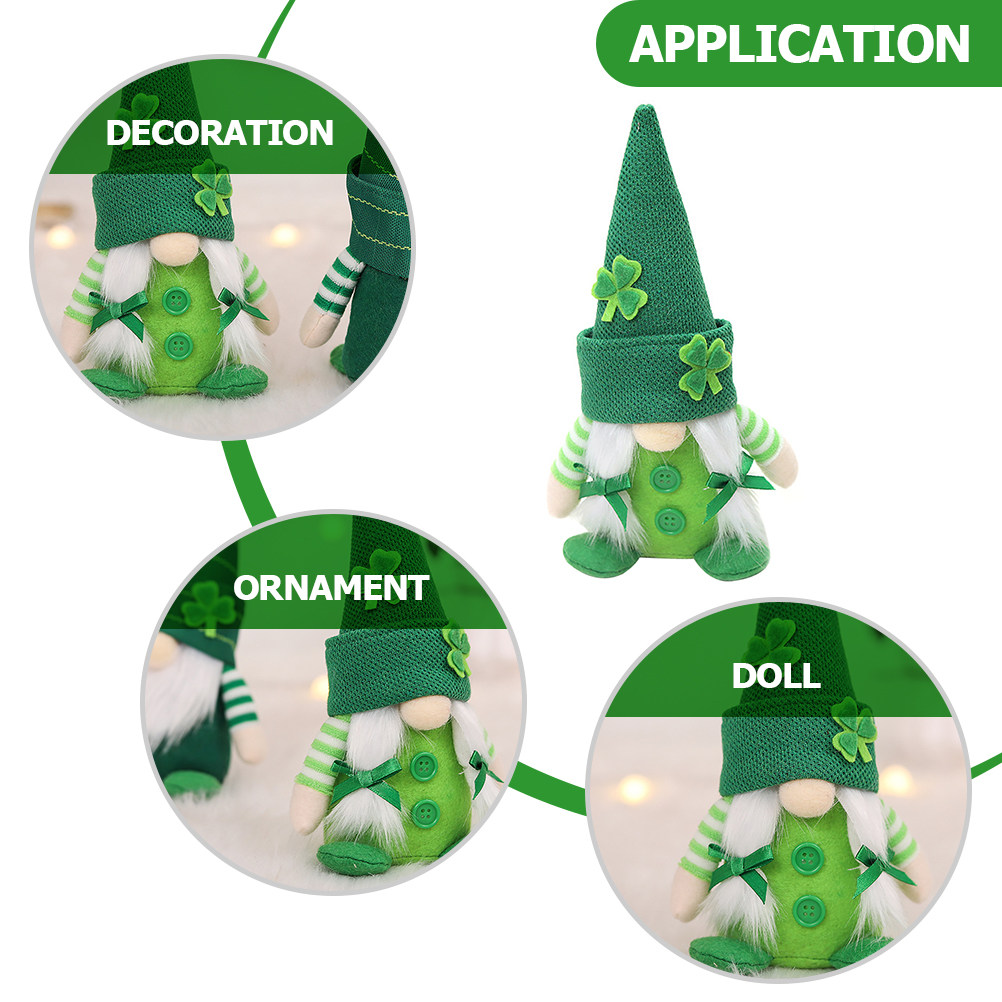 Festival Gnome Girl Shamrock D - Office Table Home ulasan dan harga